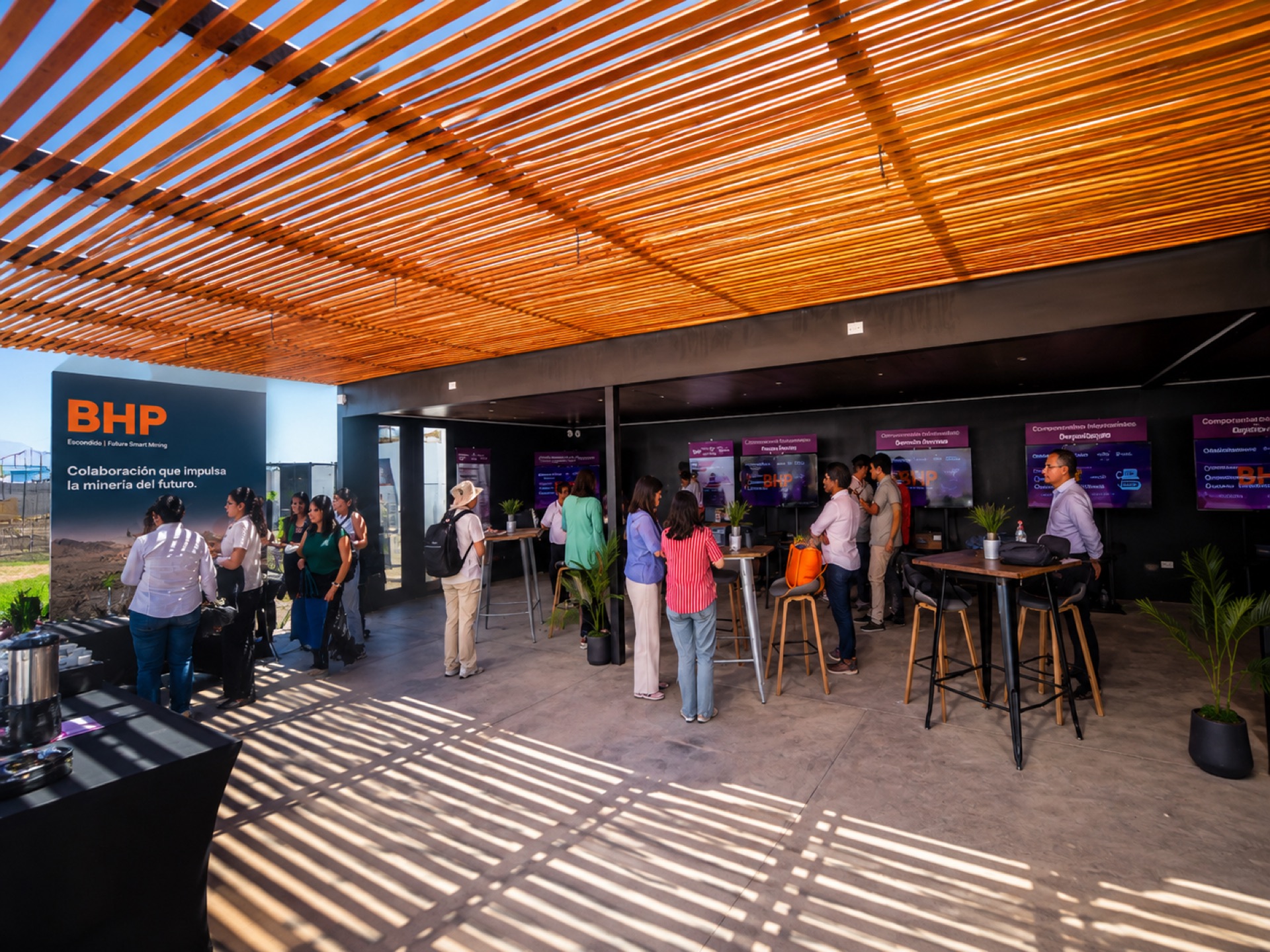 Alimentación, capacitación, eventos y oficinas